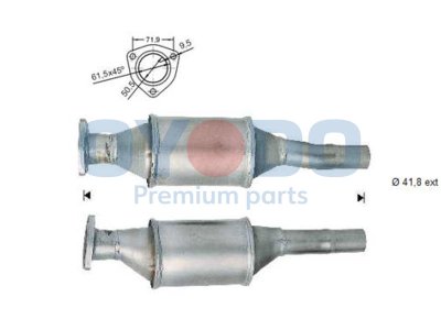 Katalizator OYODO 10N0022-OYO 6K0131701RX SEAT VW