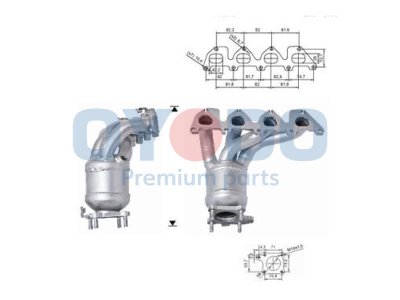 Katalizator OYODO 10N0025-OYO 036253052DX AUDI