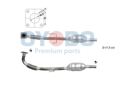 Katalizator OYODO 10N0029-OYO 6N0253058PX SEAT VW