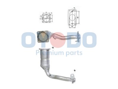 Katalizator OYODO 10N0036-OYO 1731HF PEUGEOT