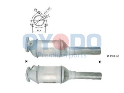 Katalizator OYODO 10N0041-OYO 1H0131089AV VW