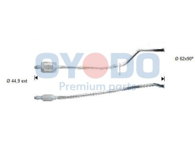 Katalizator OYODO 10N0051-OYO 170627 PEUGEOT