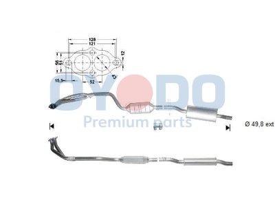 Katalizator OYODO 10N0058-OYO 18301713633 BMW