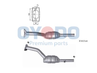Katalizator OYODO 10N0062-OYO 8200276186 RENAULT