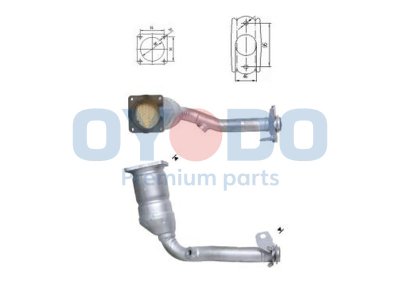 Katalizator OYODO 10N0065-OYO 1731EV PEUGEOT