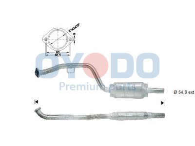 Katalizator OYODO 10N0072-OYO 2024902520 MERCEDES