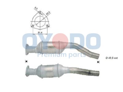 Katalizator OYODO 10N0073-OYO 8D0131089X AUDI VW