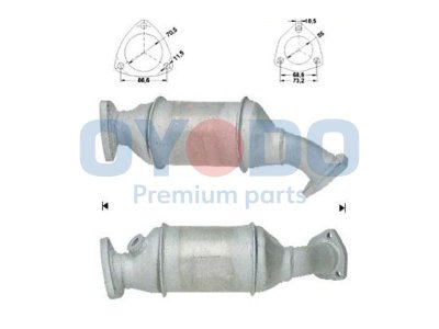 Katalizator OYODO 10N0076-OYO 4B0254200AX AUDI