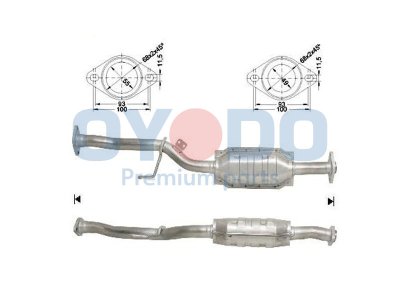 Katalizator OYODO 10N0079-OYO 1746002110 TOYOTA