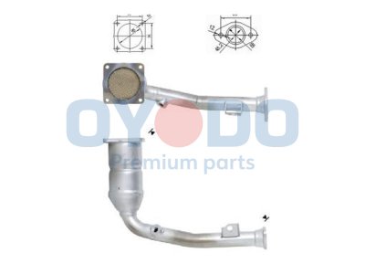 Katalizator OYODO 10N0082-OYO 1731N9 CITROEN PEUGEOT