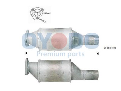 Katalizator OYODO 10N0091-OYO 1H0131701G SEAT VW