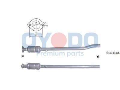 Katalizator OYODO 10N0092-OYO 1K0254401BX AUDI