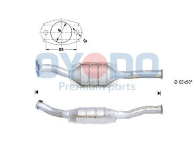 Katalizator OYODO 10N0093-OYO 170623 PEUGEOT