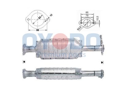 Katalizator OYODO 10N0096-OYO 60652863 ALFA ROMEO