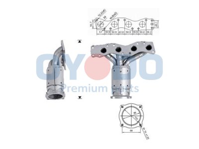 Katalizator OYODO 10N0103-OYO 1411055L00H02 SUZUKI