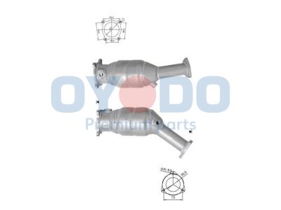 Katalizator OYODO 10N0104-OYO 8E0254200H AUDI