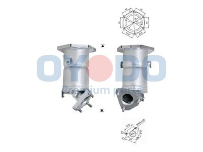 Katalizator OYODO 10N0109-OYO B08A0BM701 NISSAN