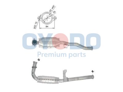 Katalizator OYODO 10N0115-OYO 7700425055 RENAULT