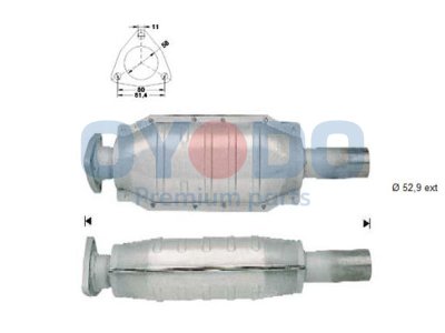 Katalizator OYODO 10N0119-OYO 46475795 FIAT LANCIA