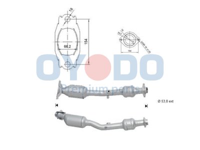 Katalizator OYODO 10N0130-OYO 200109U00E NISSAN