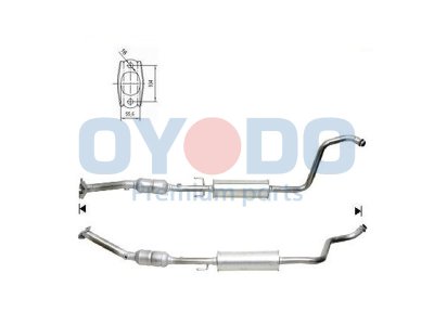 Katalizator OYODO 10N0131-OYO 1741021060 TOYOTA