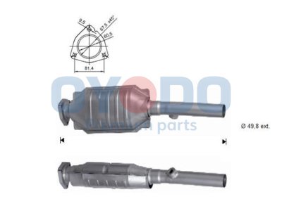Katalizator OYODO 10N0019-OYO 1J0131089BX SEAT SKODA VW