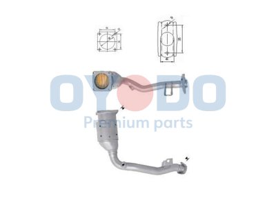 Katalizator OYODO 10N0045-OYO 1609163580 CITROEN