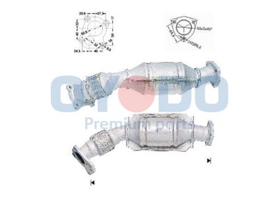 Katalizator OYODO 20N0077-OYO 3B0131089V AUDI VW