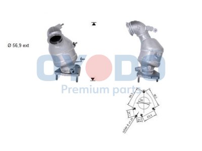 Katalizator OYODO 20N0082-OYO 55187600 FIAT