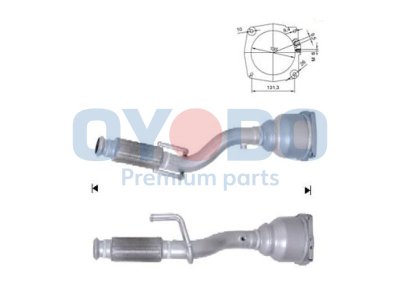 Katalizator OYODO 20N0090-OYO 1731LL CITROEN PEUGEOT FIAT