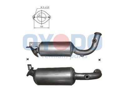 Filtr cząstek stałych OYODO 20N0092-OYO 8200756674 NISSAN RENAULT OPEL
