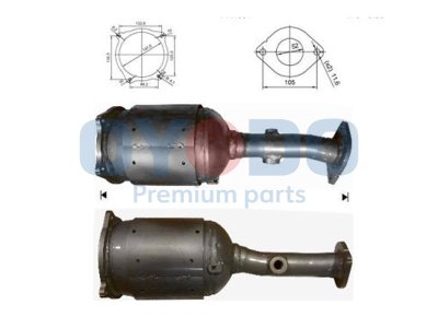 Filtr cząstek stałych OYODO 20N0093-OYO 20800JD50B NISSAN