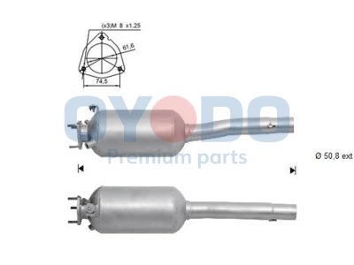 Filtr cząstek stałych OYODO 20N0074-OYO 51771691 FIAT