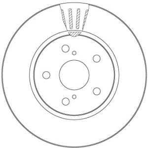 Tarcza hamulcowa TRW DF6986S 43512F4010 TOYOTA C-HR 16- przód