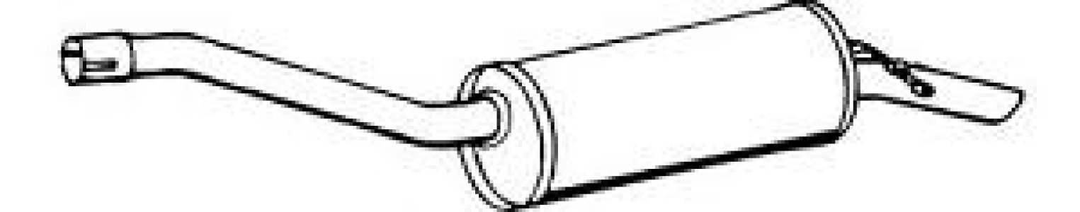 Tłumik środkowy IZAWIT 15.004A 8A0253409AB