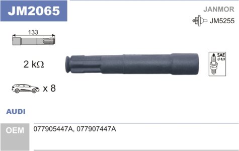 Wtyczka świecy JANMOR JM2065 077905447A