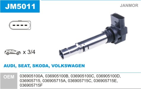 Cewka zapłonowa JANMOR JM5011 036905100B