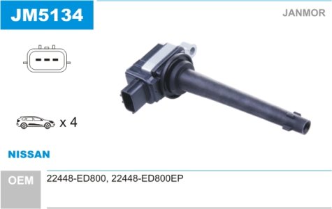 Cewka zapłonowa JANMOR JM5134 22448ED800