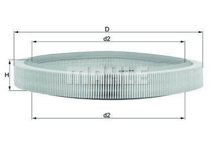 Filtr powietrza KNECHT LX65 C3044