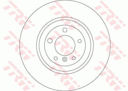 Tarcza hamulcowa TRW DF4350S 1K0615301M