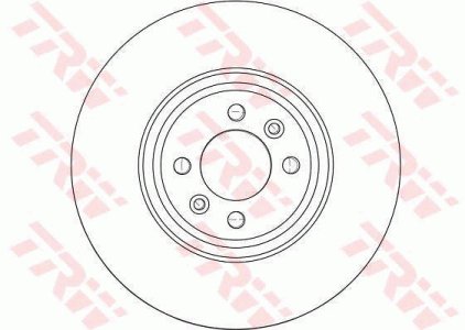 Tarcza hamulcowa TRW DF4371 7701207897