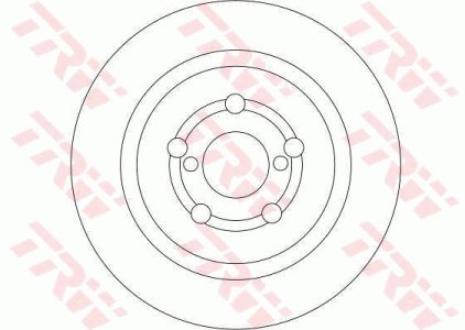 Tarcza hamulcowa TRW DF4380 4243105040