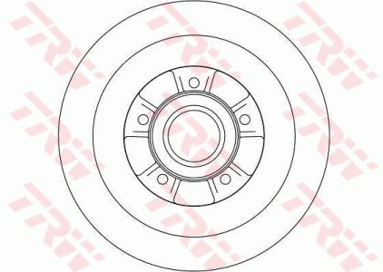 Tarcza hamulcowa TRW DF4228 7701206924