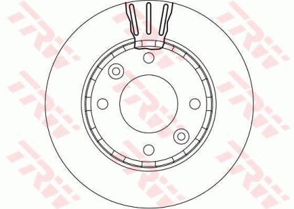 Tarcza hamulcowa TRW DF4171 0K9AA33251B