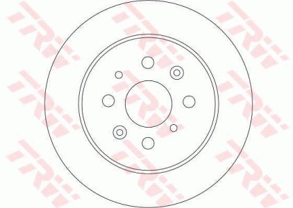 Tarcza hamulcowa TRW DF4402 42510S6DE00 tył