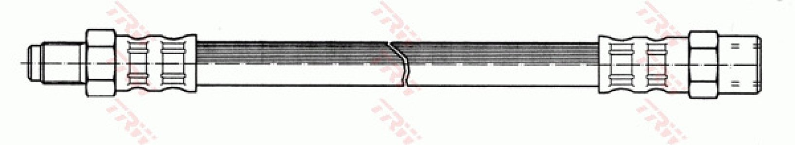 Przewód hamulcowy giętki TRW PHB125 1264280335