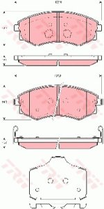 Klocki hamulcowe TRW GDB3365 4813008150