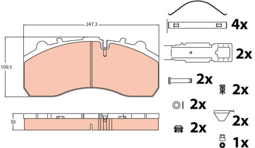 Klocki hamulcowe TRW GDB5067 29059300