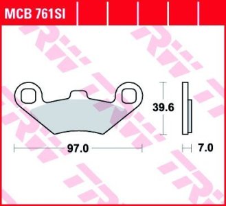 Klocki hamulcowe TRW MCB761SI 