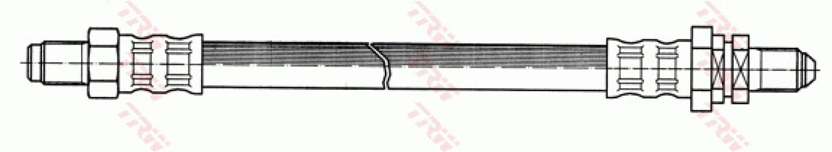 Przewód hamulcowy giętki TRW PHC204 6125634
